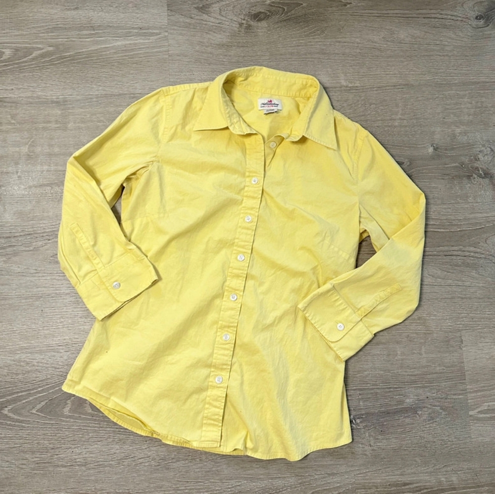 J.crew yellow button up